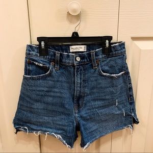 Abercrombie & Fitch Denim Mom Shorts